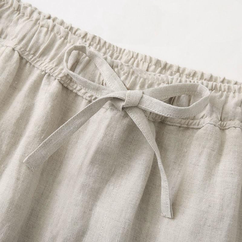 Linen Drawstring Pants