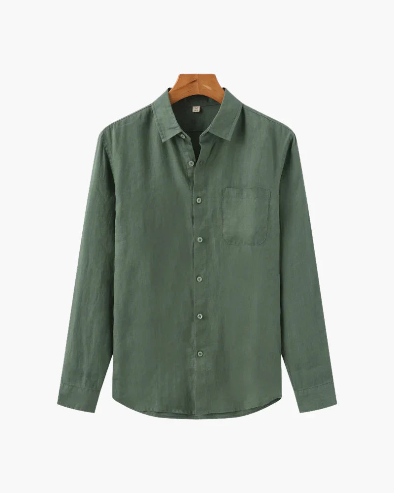 Long Sleeve Light Linen Shirt