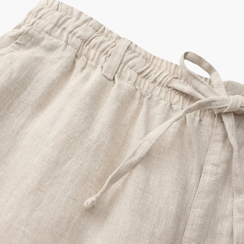 Linen Drawstring Shorts