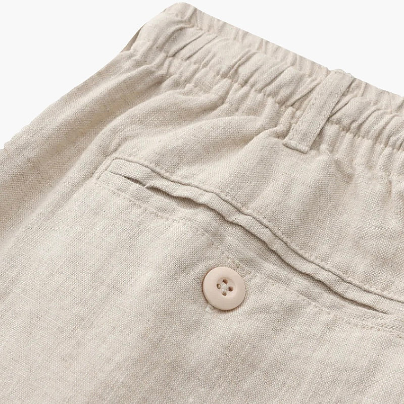 Linen Drawstring Shorts
