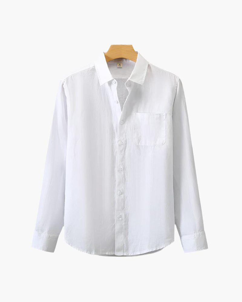 Long Sleeve Light Linen Shirt