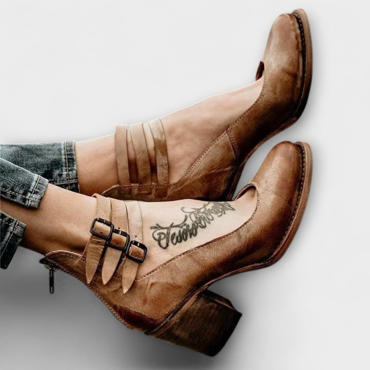 Bella - Stylish Strapped Boots