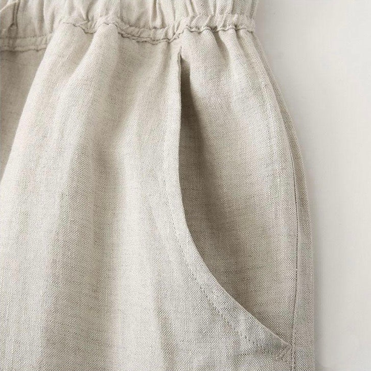Linen Drawstring Pants