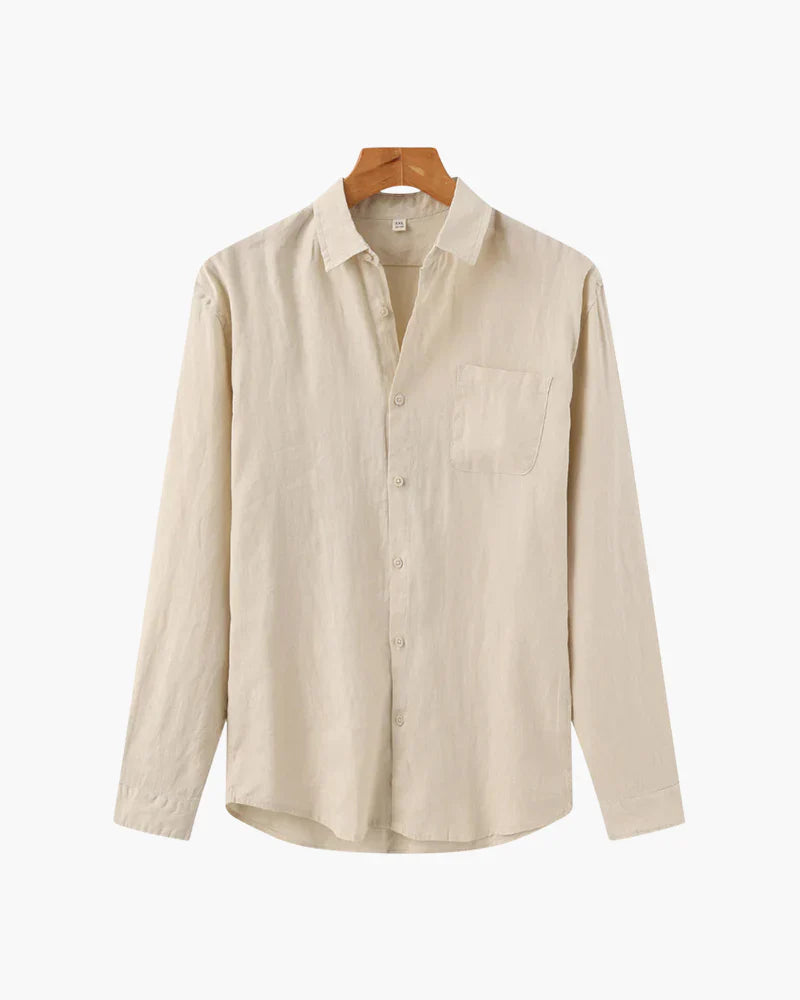 Long Sleeve Light Linen Shirt
