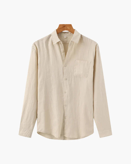 Long Sleeve Light Linen Shirt