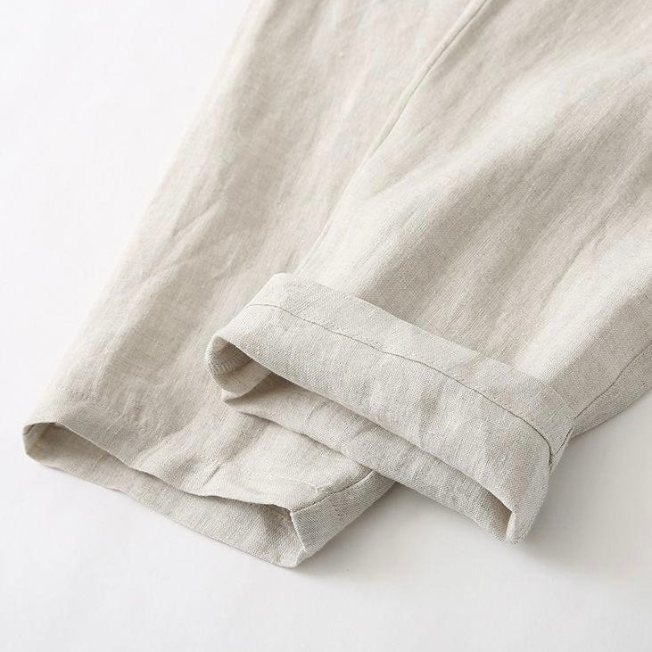 Linen Drawstring Pants